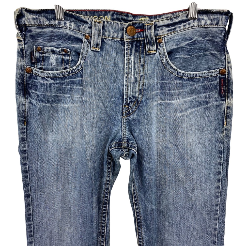 Silver Jeans Co. Grayson Classic Fit  Denim Jeans Distressed Menswear 32x29 3/4"